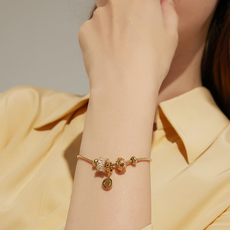 Zircon Flower Bracelet