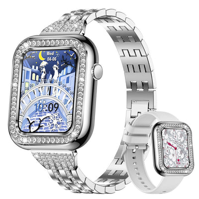 New Square Women Smart Diamond Wristwatch