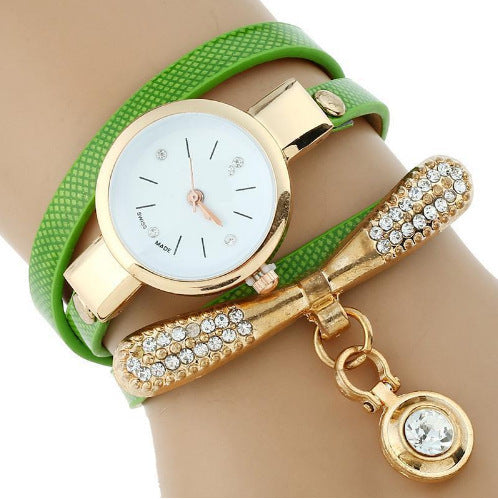 Gnova Platinum Luxury Women Rhinestone Bracelet Watch