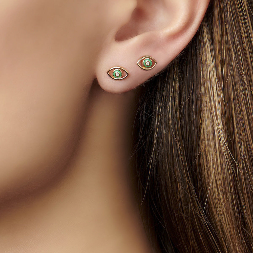 Evil Eye Stud Earrings