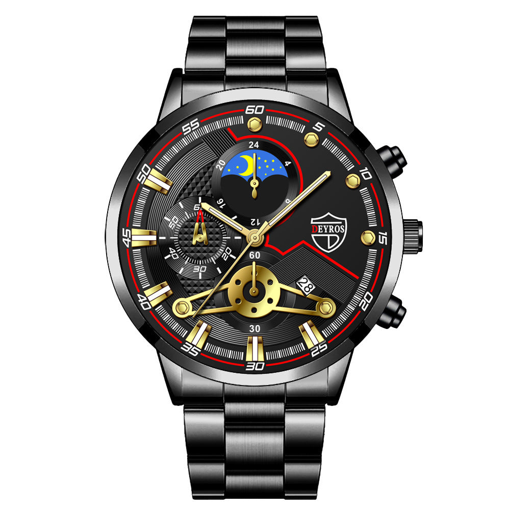 Men's Calendar Quartz Wristwatch