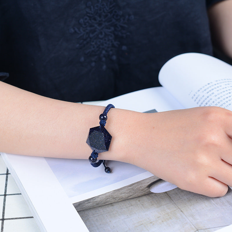 Handcrafted Obsidian Bracelet