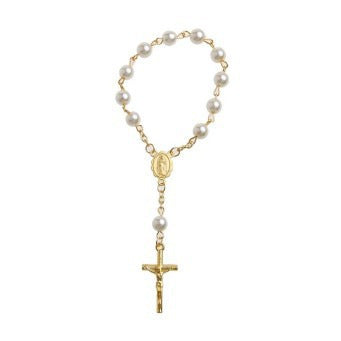 Beads Pearl Cross Full Moon Blessing Bracelet