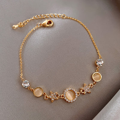 Zircon Flower Bracelet