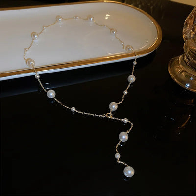 Starry Pearl Choker Necklaces