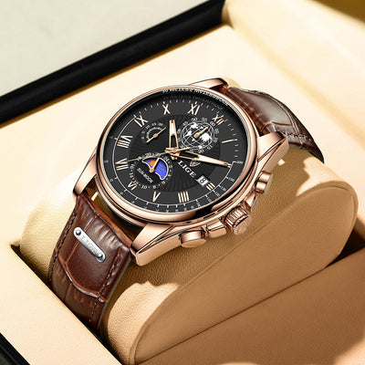 Men's Luminous Multifunctional Chronograph Watch