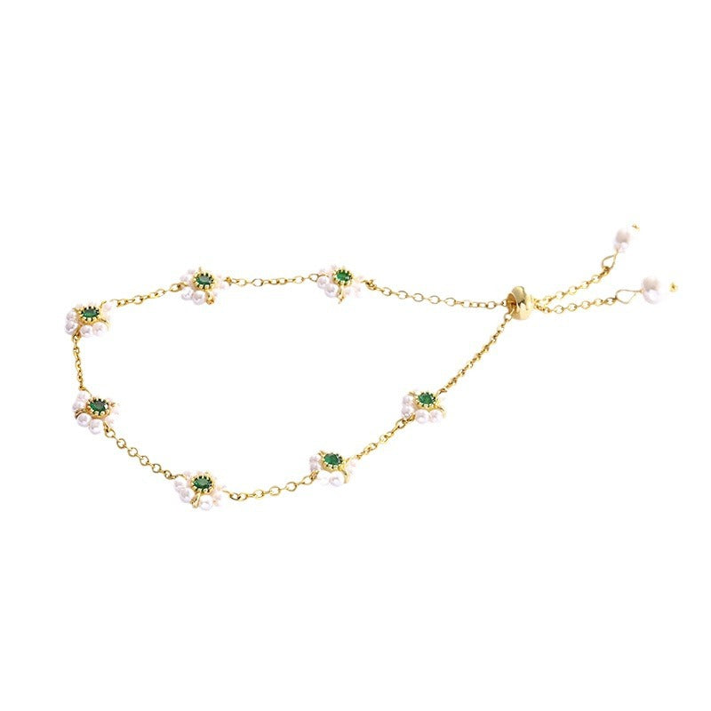 Pearl Bracelet All-match Fashion Emerald