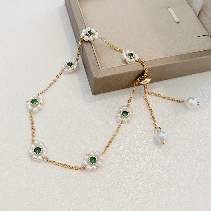 Pearl Bracelet All-match Fashion Emerald