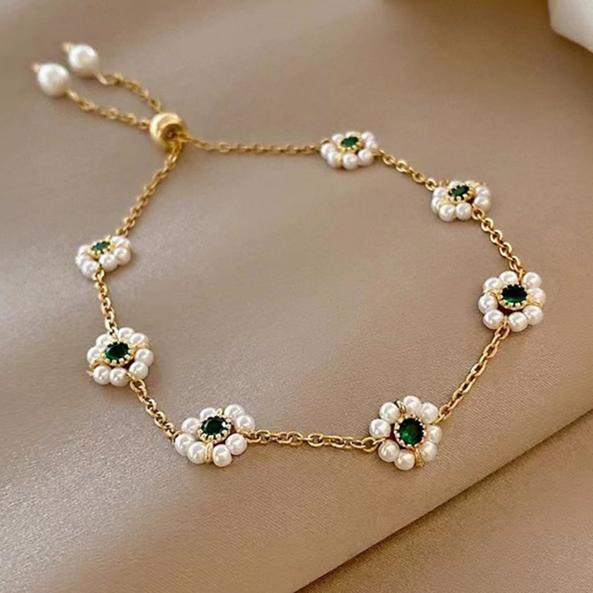 Pearl Bracelet All-match Fashion Emerald