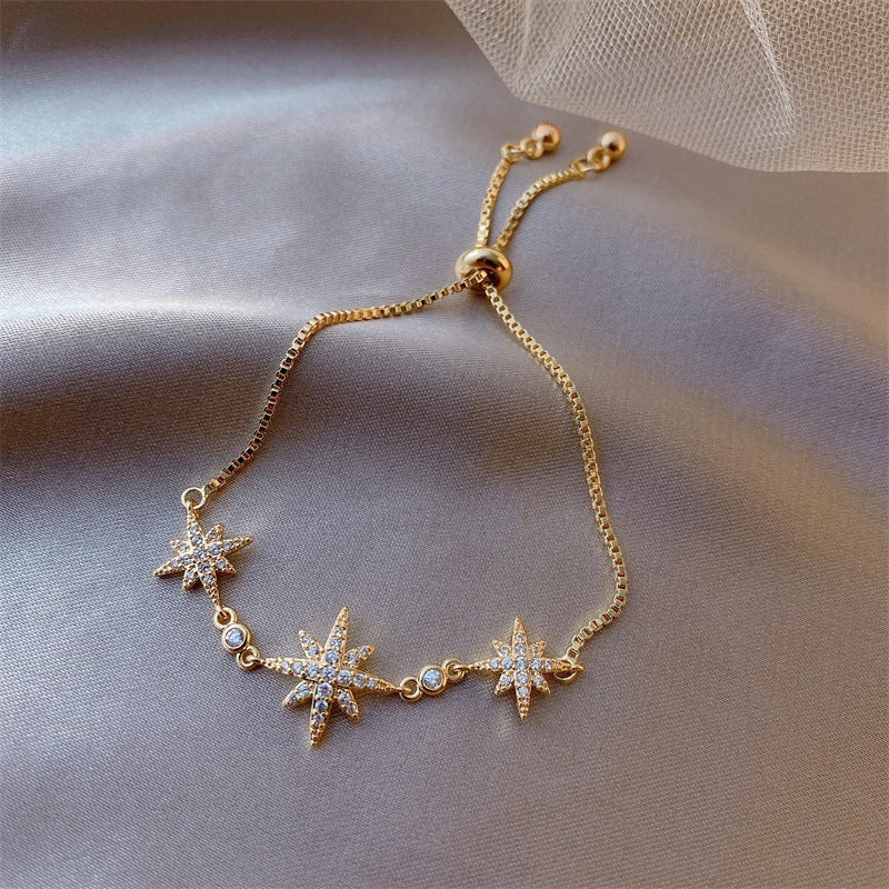 Zircon Flower Bracelet