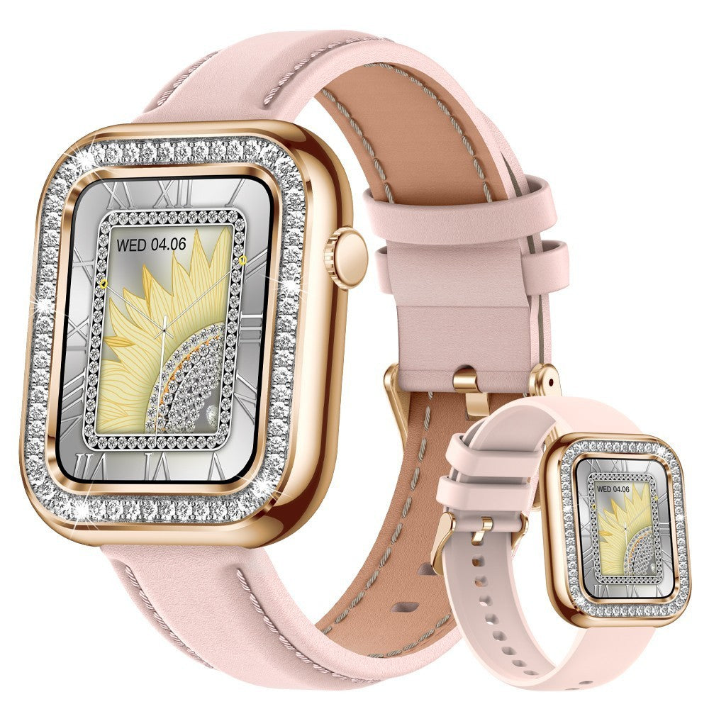 New Square Women Smart Diamond Wristwatch