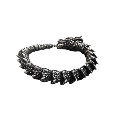 Handmade Retro Domineering Dragon Head Bracelet