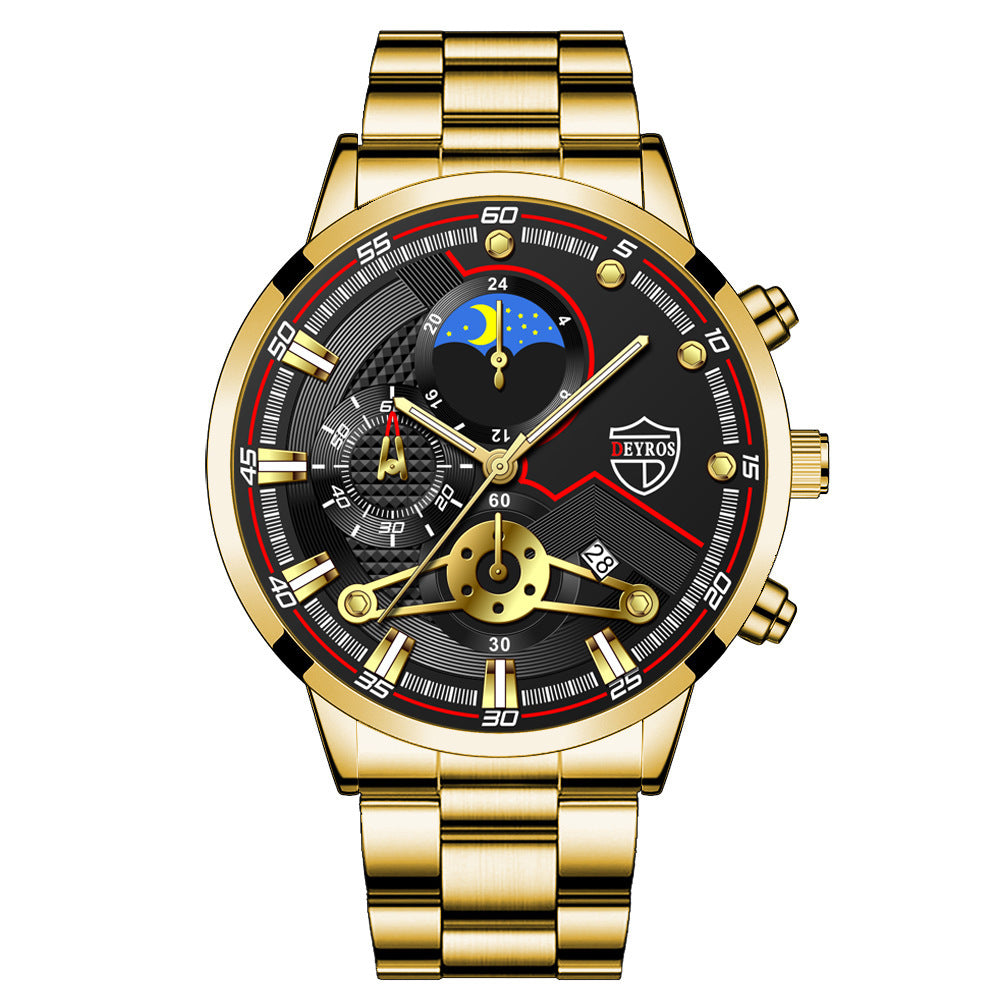 Men's Calendar Quartz Wristwatch