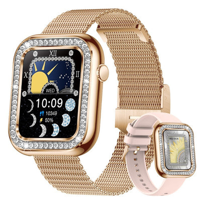 New Square Women Smart Diamond Wristwatch