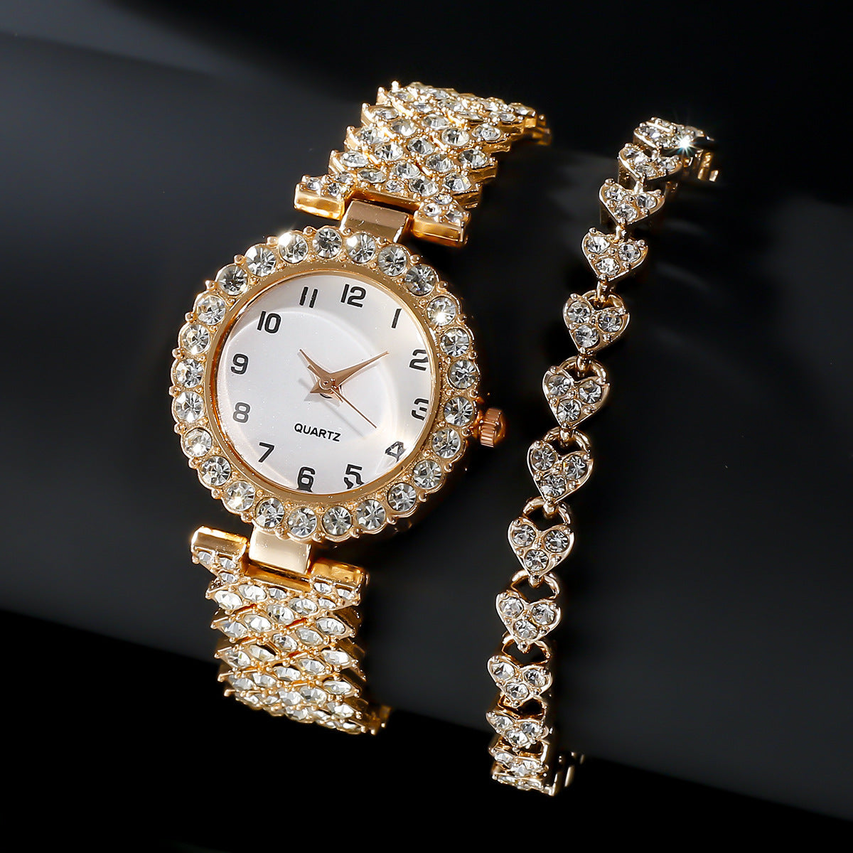 2pcs Luxury Women Watch Set