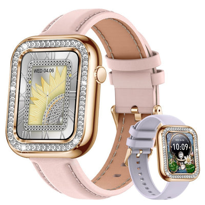 New Square Women Smart Diamond Wristwatch